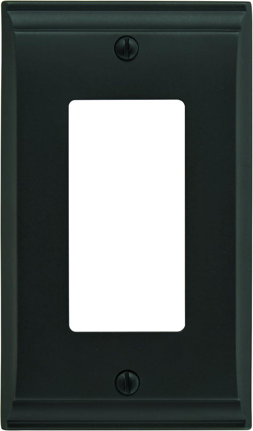 image:imageAmerock Wall Plate Golden Champagne 2 Toggle Switch Plate Cover Mulholland 1 Pack Light Switch CoverBlack Bronze