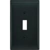 Amerock | Wall Plate | Golden Champagne | 2 Toggle Switch Plate Cover | Mulholland | 1 Pack | Light Switch Cover(Black Bronze)