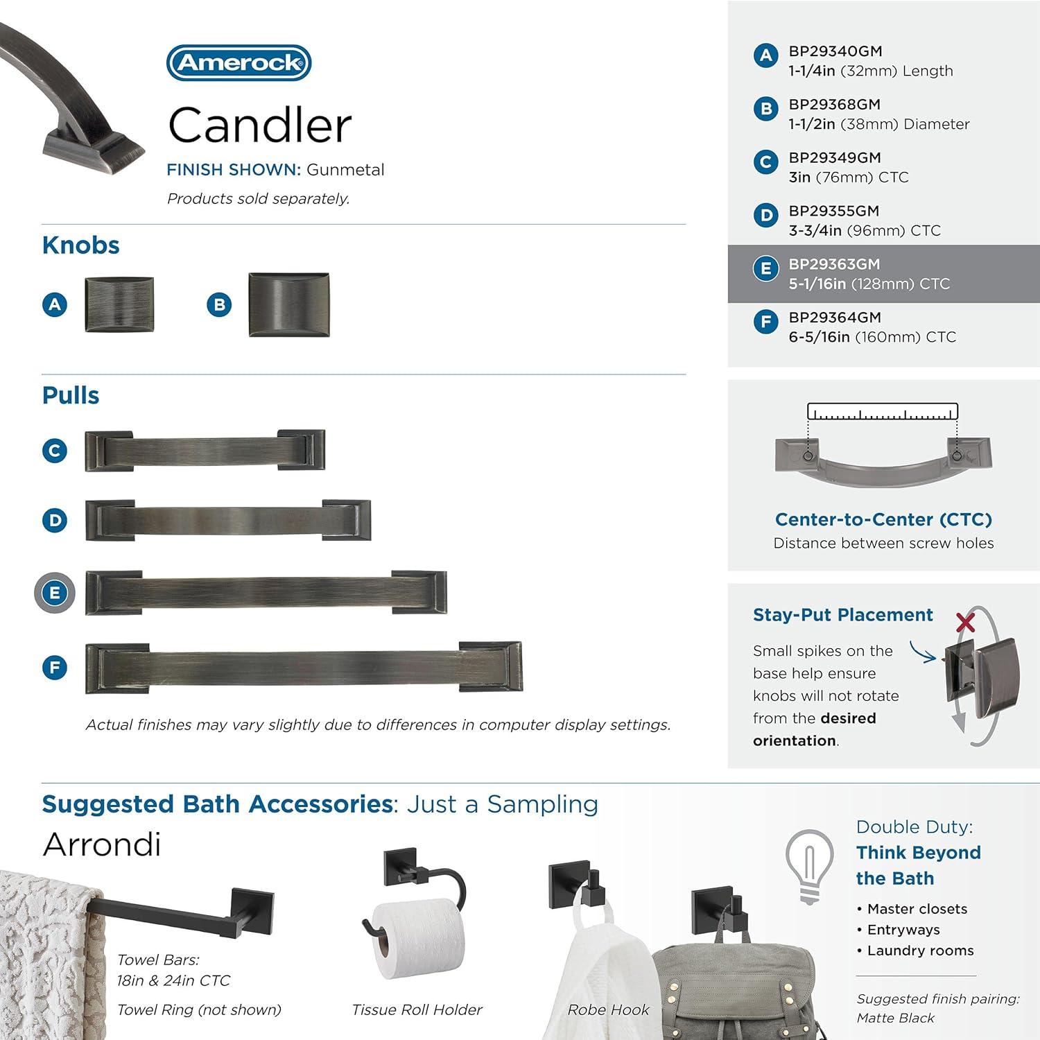 image:imageAmerock Appliance Pull Antique Silver 8 inch 203 mm Center to Center Candler 1 Pack Drawer Pull Drawer Handle Cabinet HardwareGunmetal