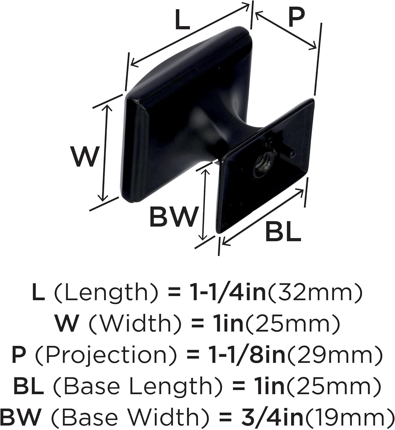 image:imageAmerock Cabinet Knob Oil Rubbed Bronze 114 inch 32 mm Length Candler 10 Pack Drawer Knob Cabinet HardwareBlack Bronze