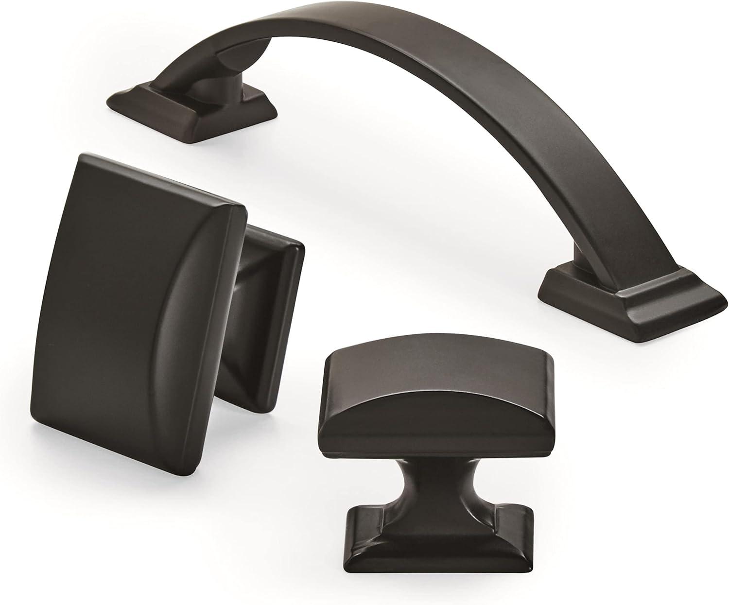 image:imageAmerock Cabinet Knob Oil Rubbed Bronze 114 inch 32 mm Length Candler 10 Pack Drawer Knob Cabinet HardwareBlack Bronze