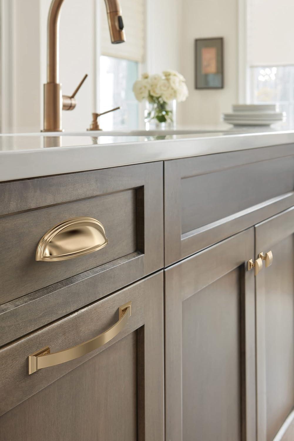 image:imageAmerock Cabinet Knob Oil Rubbed Bronze 114 inch 32 mm Length Candler 10 Pack Drawer Knob Cabinet HardwareChampagne Bronze