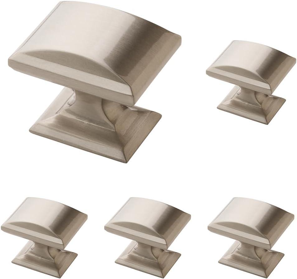 image:imageAmerock Cabinet Knob Oil Rubbed Bronze 114 inch 32 mm Length Candler 10 Pack Drawer Knob Cabinet HardwareSatin Nickel