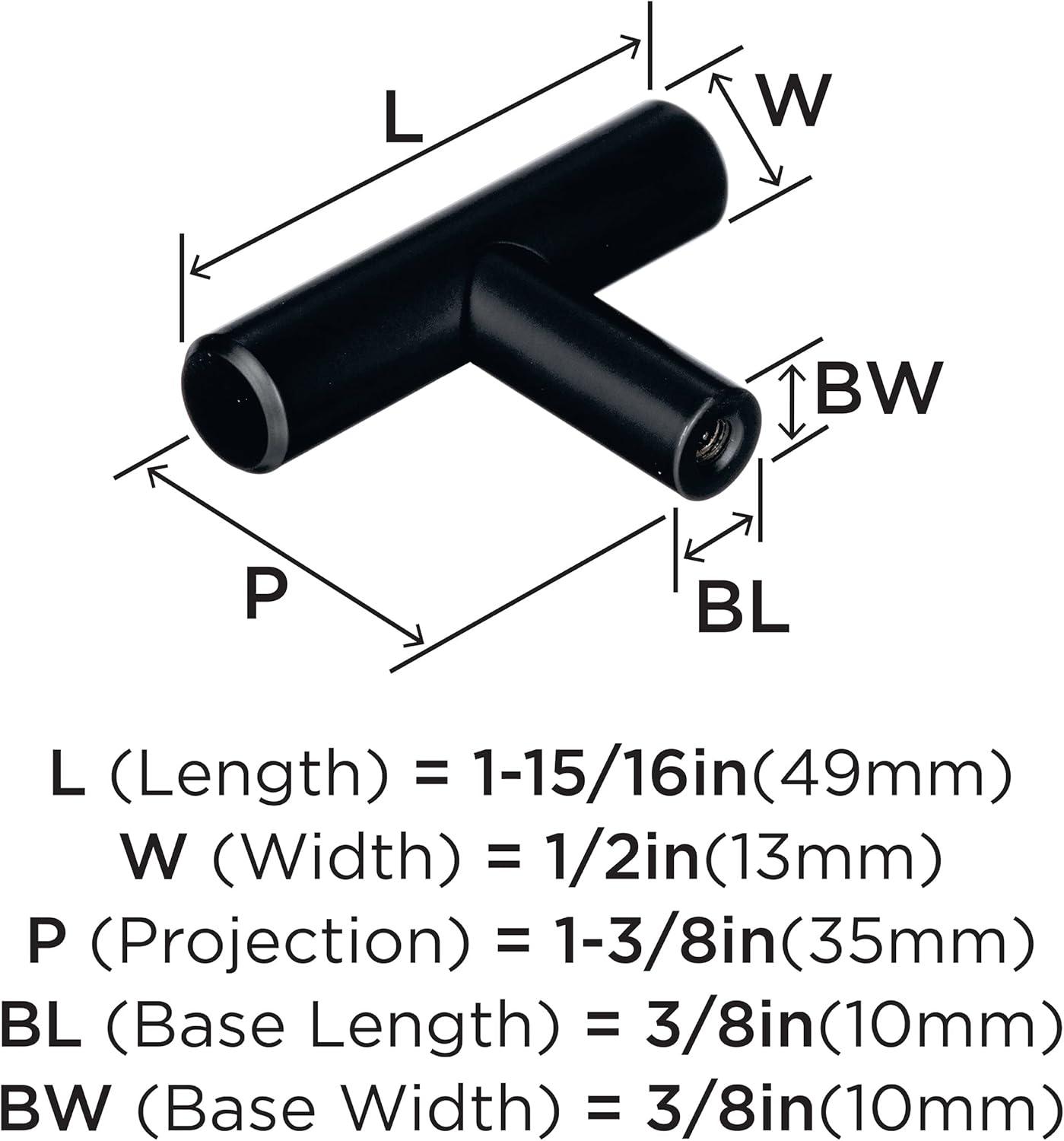 image:imageAmerock Cabinet Knob Stainless Steel 11516 inch 49 mm Length Bar Pulls 1 Pack Drawer Knob Cabinet HardwareBlack Bronze