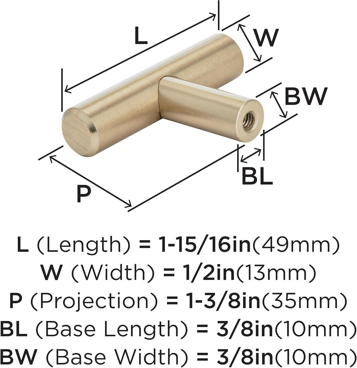 image:imageAmerock Cabinet Knob Stainless Steel 11516 inch 49 mm Length Bar Pulls 1 Pack Drawer Knob Cabinet HardwareChampagne Bronze