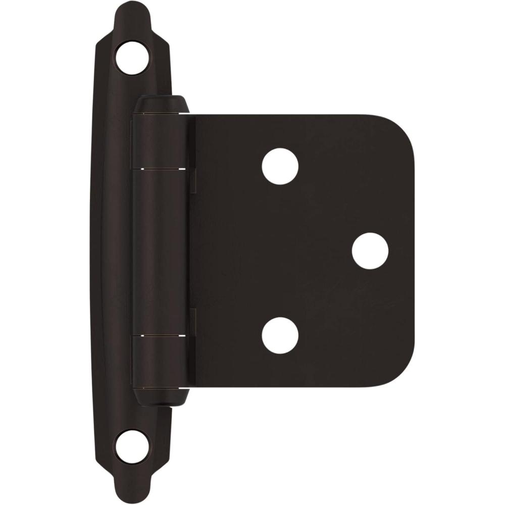 image:imageAmerock Cabinet Hinge Variable Overlay inge Oil Rubbed Bronze 10 Pack 5 Pairs SelfClosing inge Face Mount inge Cabinet Door inge