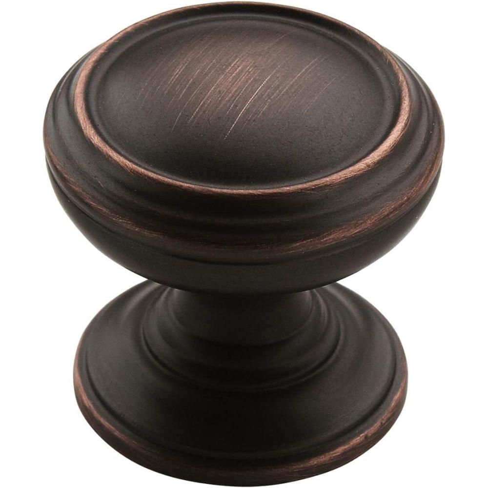 image:imageAmerock Cabinet Knob Oil Rubbed Bronze 114 inch 32 mm Diameter Revitalize 1 Pack Drawer Knob Cabinet Hardware