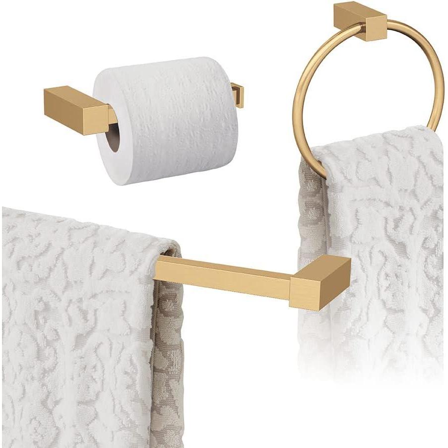 image:imageAmerock Champagne Bronze Monument Towel Bar 18 inch 457 mm 3 Piece Bathroom Accessories Set
