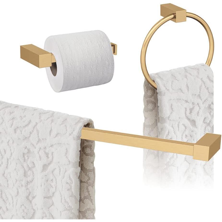 image:imageAmerock Champagne Bronze Monument Towel Bar 24 inch 610 mm 3 Piece Bathroom Accessories Set