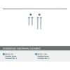 Amerock | Cabinet Pull | Sterling Nickel | 30-1/4 inch (768 mm) Center to Center | Bar Pulls | 1 Pack | Drawer Pull | Drawer Handle | Cabinet Hardware