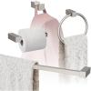 Amerock | Brushed Nickel | Monument | Towel Bar | 24 inch (610 mm) | 4 Piece | Bathroom Accessories Set