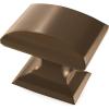 Amerock | Cabinet Knob | Antique Silver | 1-1/4 inch (32 mm) Length | Candler | 1 Pack | Drawer Knob | Cabinet Hardware(Caramel Bronze)