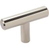Amerock | Cabinet Knob | Stainless Steel | 1-15/16 inch (49 mm) Length | Bar Pulls | 1 Pack | Drawer Knob | Cabinet Hardware(Polished Nickel)