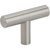 Amerock | Cabinet Knob | Stainless Steel | 1-15/16 inch (49 mm) Length | Bar Pulls | 1 Pack | Drawer Knob | Cabinet Hardware(Satin Nickel)