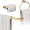 Amerock | Champagne Bronze | Monument | Towel Bar | 18 inch (457 mm) | 3 Piece | Bathroom Accessories Set