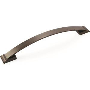Amerock | Appliance Pull | Antique Silver | 8 inch (203 mm) Center to Center | Candler | 1 Pack | Drawer Pull | Drawer Handle | Cabinet Hardware(Oil Rubbed Bronze)