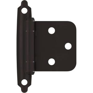 Amerock | Cabinet Hinge | Variable Overlay 𝐇inge | Oil Rubbed Bronze | 10 Pack (5 Pairs) | Self-Closing 𝐇inge | Face Mount 𝙷inge | Cabinet Door 𝖧inge