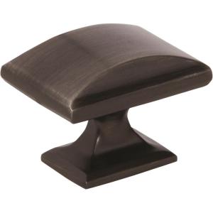 Amerock | Cabinet Knob | Antique Silver | 1-1/4 inch (32 mm) Length | Candler | 1 Pack | Drawer Knob | Cabinet Hardware(Gunmetal)
