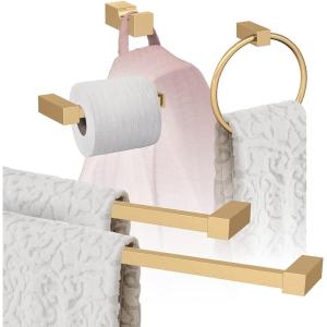 Amerock | Champagne Bronze | Monument | 5 Piece | Bathroom Accessories Set
