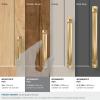Amerock Bellamy 3-3/4 inch (96mm) Center-to-Center Matte Black Cabinet Pull, BP36688MB(Champagne Bronze)