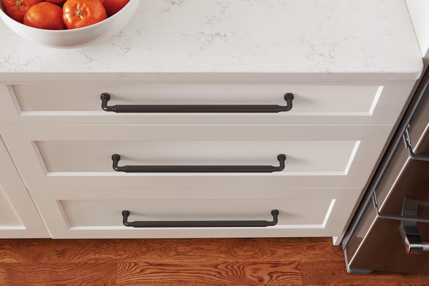 image:imageAmerock Coble 81316 inch 224mm CentertoCenter Matte Black Cabinet Pull BP37666MBOil Rubbed Bronze