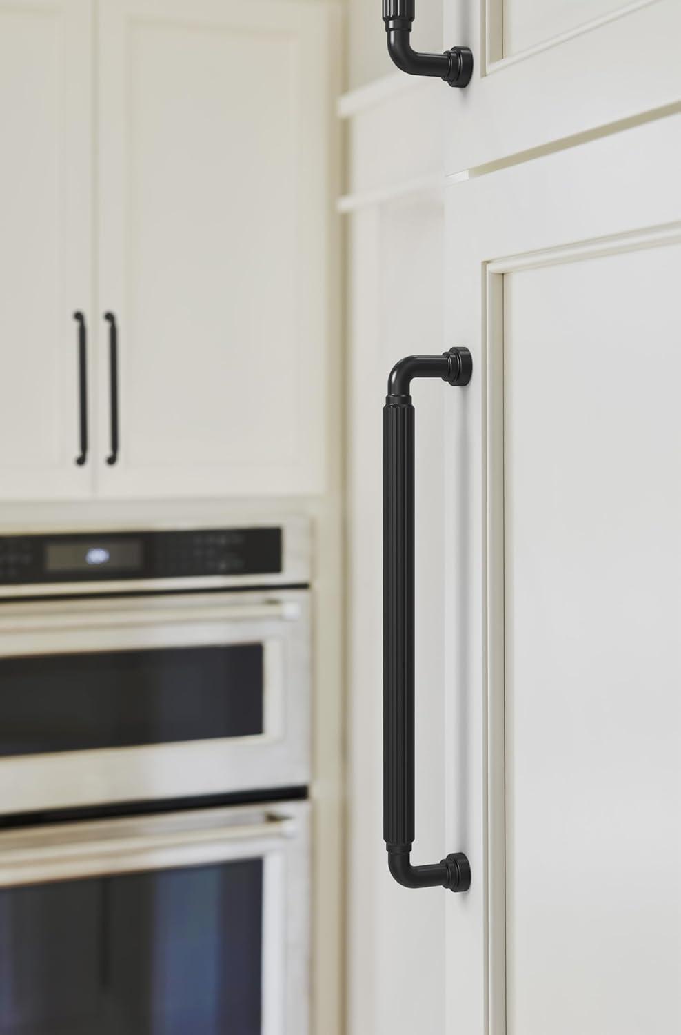 image:imageAmerock Cowrie 81316 inch 224mm CentertoCenter Golden Champagne Cabinet Pull BP37706BBZMatte Black