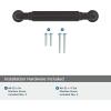 Amerock Coble 8-13/16 inch (224mm) Center-to-Center Matte Black Cabinet Pull, BP37666MB(Oil Rubbed Bronze)