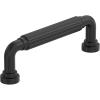 Amerock Cowrie 8-13/16 inch (224mm) Center-to-Center Golden Champagne Cabinet Pull, BP37706BBZ(Matte Black)