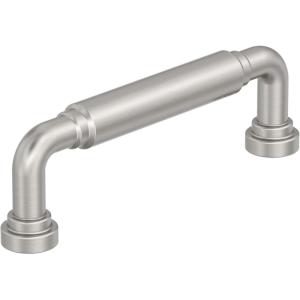 Amerock Coble 8-13/16 inch (224mm) Center-to-Center Matte Black Cabinet Pull, BP37666MB(Satin Nickel)