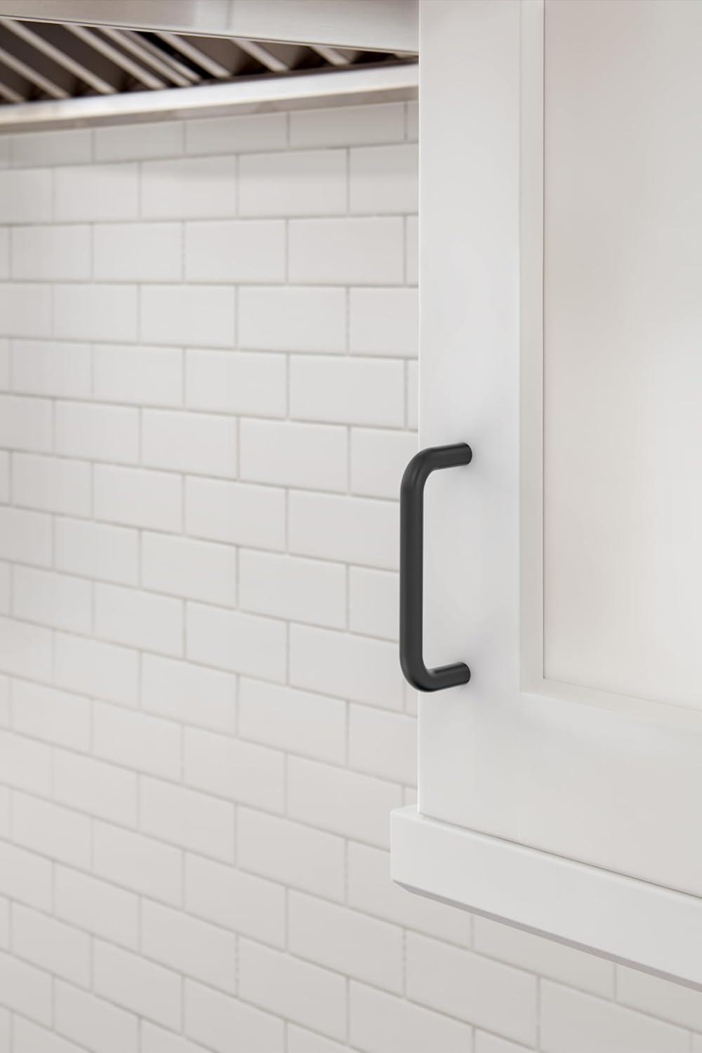 image:imageAmerock Cabinet Pull Brushed Chrome 4 inch 102 mm Center to Center Everyday Heritage 1 Pack Drawer Pull Drawer Handle Cabinet HardwareMatte Black