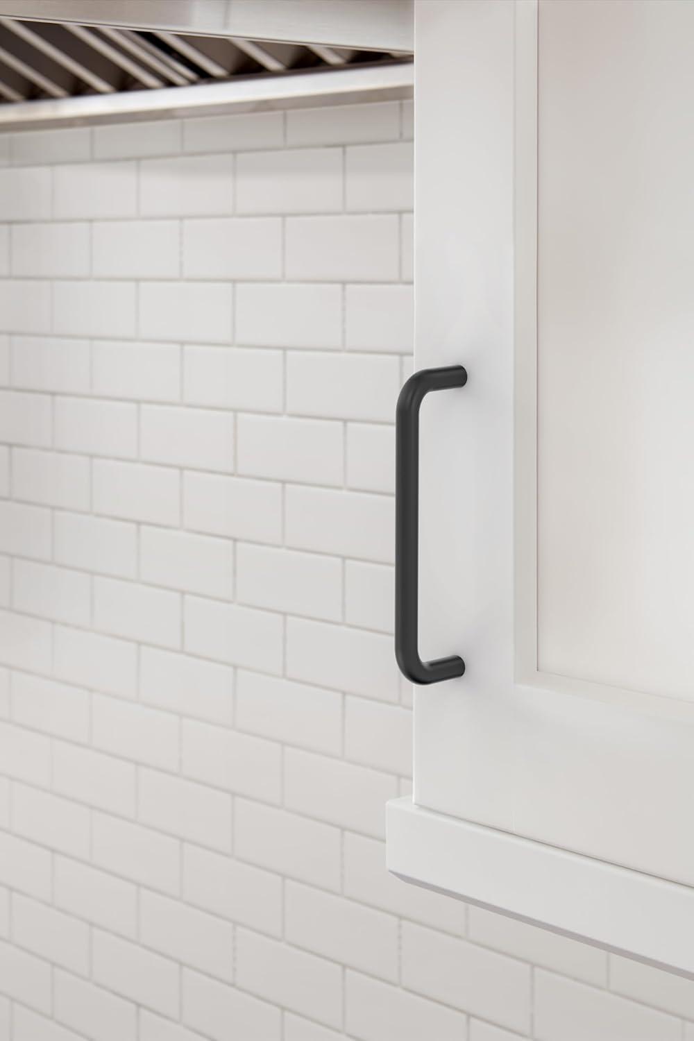 image:imageAmerock Cabinet Pull Brushed Chrome 4 inch 102 mm Center to Center Everyday Heritage 1 Pack Drawer Pull Drawer Handle Cabinet HardwareMatte Black