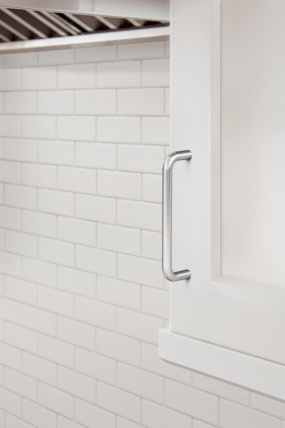 image:imageAmerock Cabinet Pull Brushed Chrome 4 inch 102 mm Center to Center Everyday Heritage 1 Pack Drawer Pull Drawer Handle Cabinet HardwarePolished Chrome