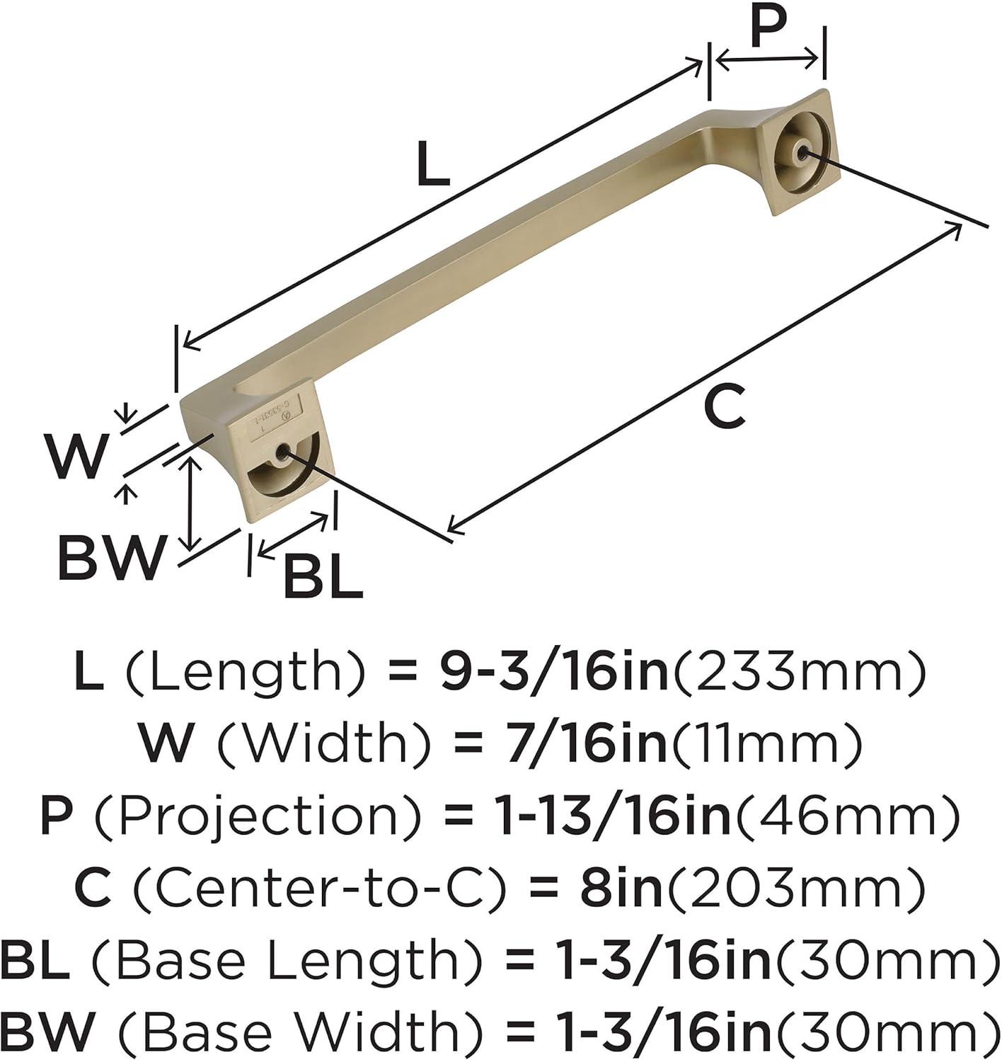 image:imageAmerock Appliance Pull Polished Nickel 12 inch 305 mm Center to Center Mulholland 1 Pack Drawer Pull Drawer Handle Cabinet HardwareGolden Champagne