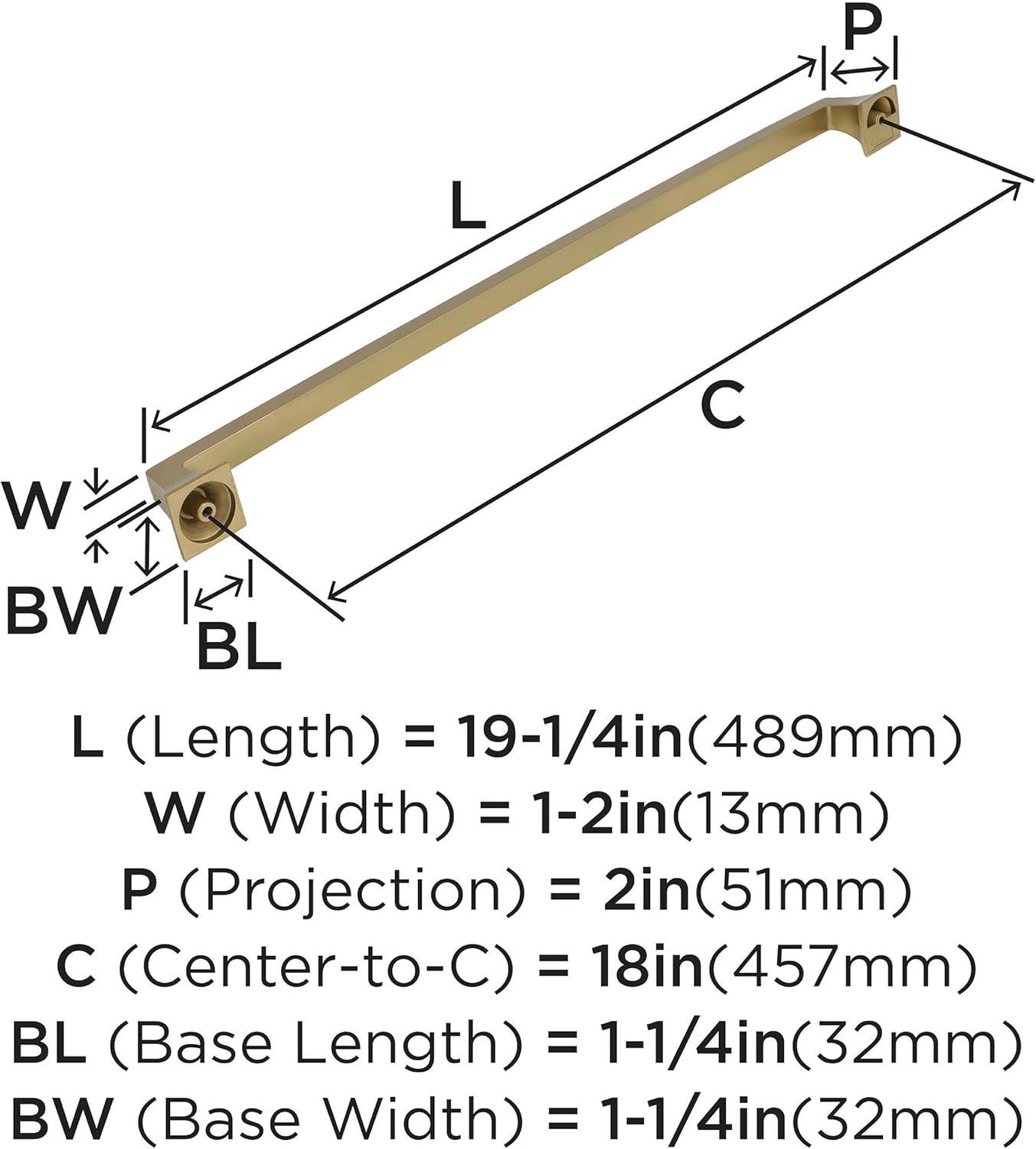 image:imageAmerock Appliance Pull Polished Nickel 12 inch 305 mm Center to Center Mulholland 1 Pack Drawer Pull Drawer Handle Cabinet HardwareGolden Champagne