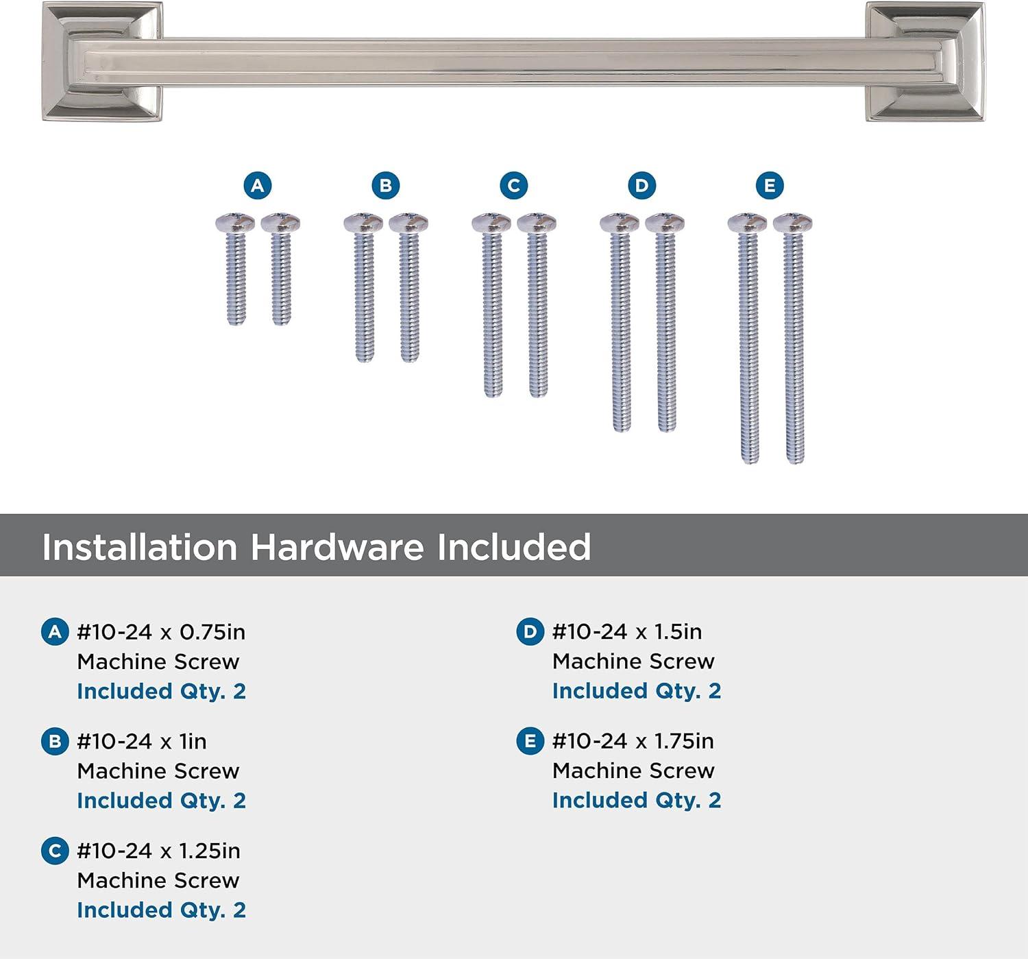 image:imageAmerock Appliance Pull Polished Nickel 12 inch 305 mm Center to Center Mulholland 1 Pack Drawer Pull Drawer Handle Cabinet HardwarePolished Nickel