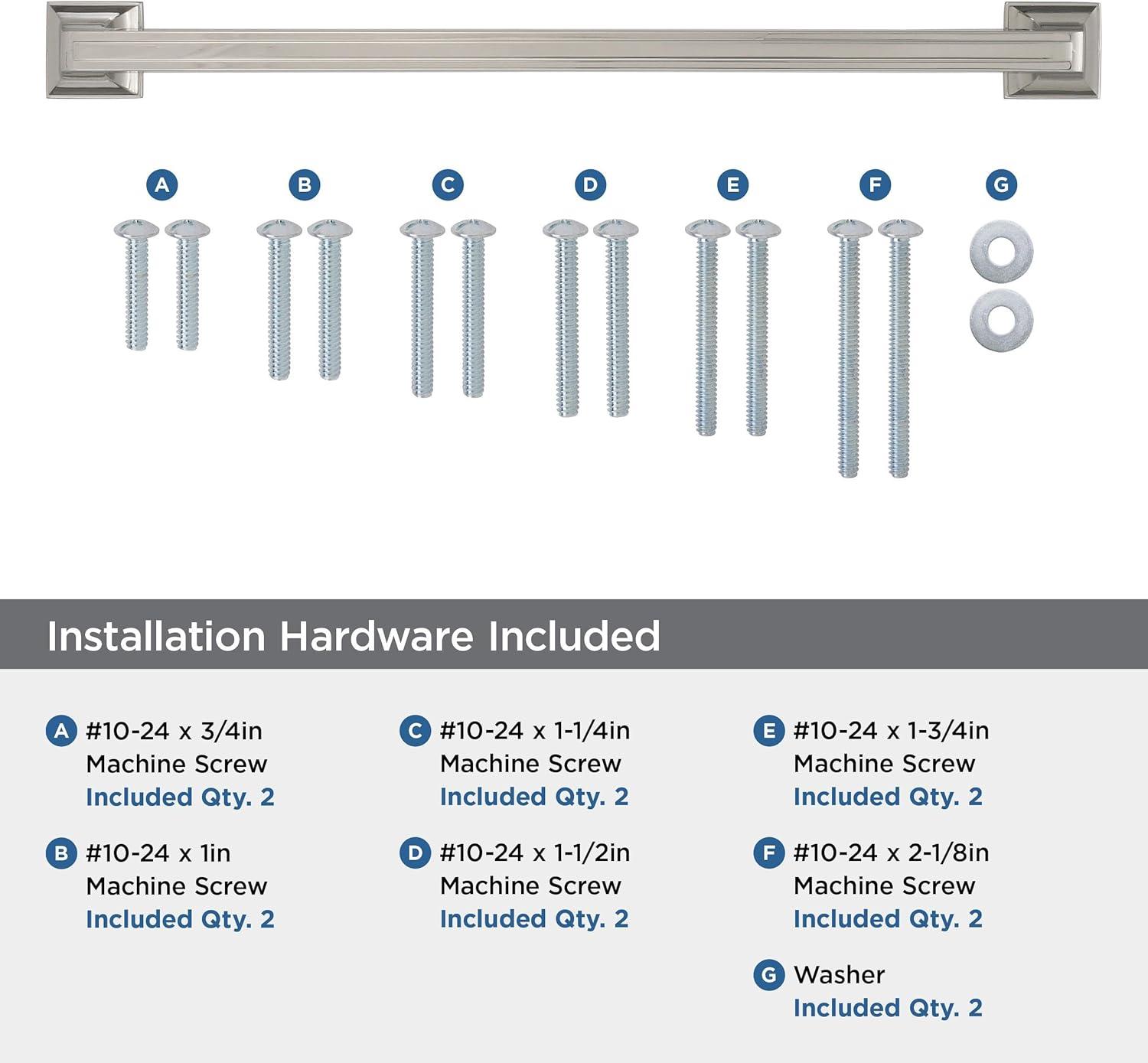 image:imageAmerock Appliance Pull Polished Nickel 12 inch 305 mm Center to Center Mulholland 1 Pack Drawer Pull Drawer Handle Cabinet HardwarePolished Nickel