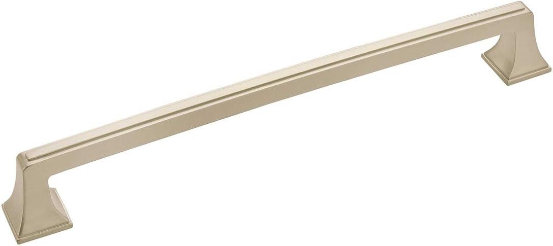 image:imageAmerock Appliance Pull Polished Nickel 12 inch 305 mm Center to Center Mulholland 1 Pack Drawer Pull Drawer Handle Cabinet HardwareSatin Nickel