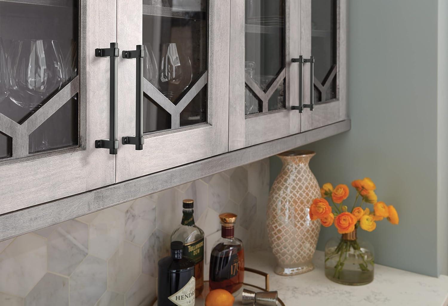 image:imageAmerock Cabinet Pull Black Brushed Nickel 334 inch 96 mm CentertoCenter Rockwell 1 Pack Drawer Pull Drawer Handle Cabinet HardwareMatte Black