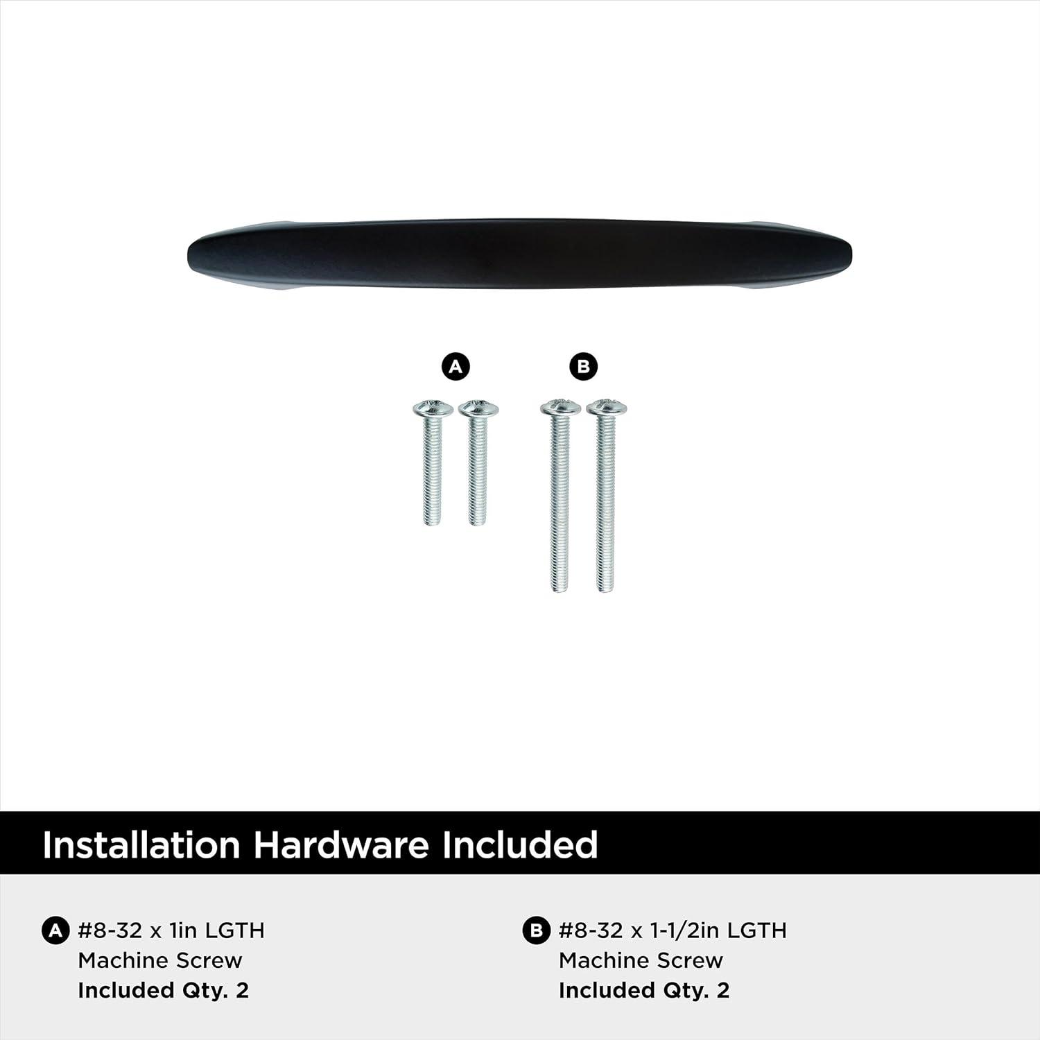 image:imageAmerock Cabinet Pull Polished Brass 3 inch 76 mm Center to Center Everyday Heritage Drawer Pull Drawer Handle Cabinet Hardware Pack of 1Matte Black
