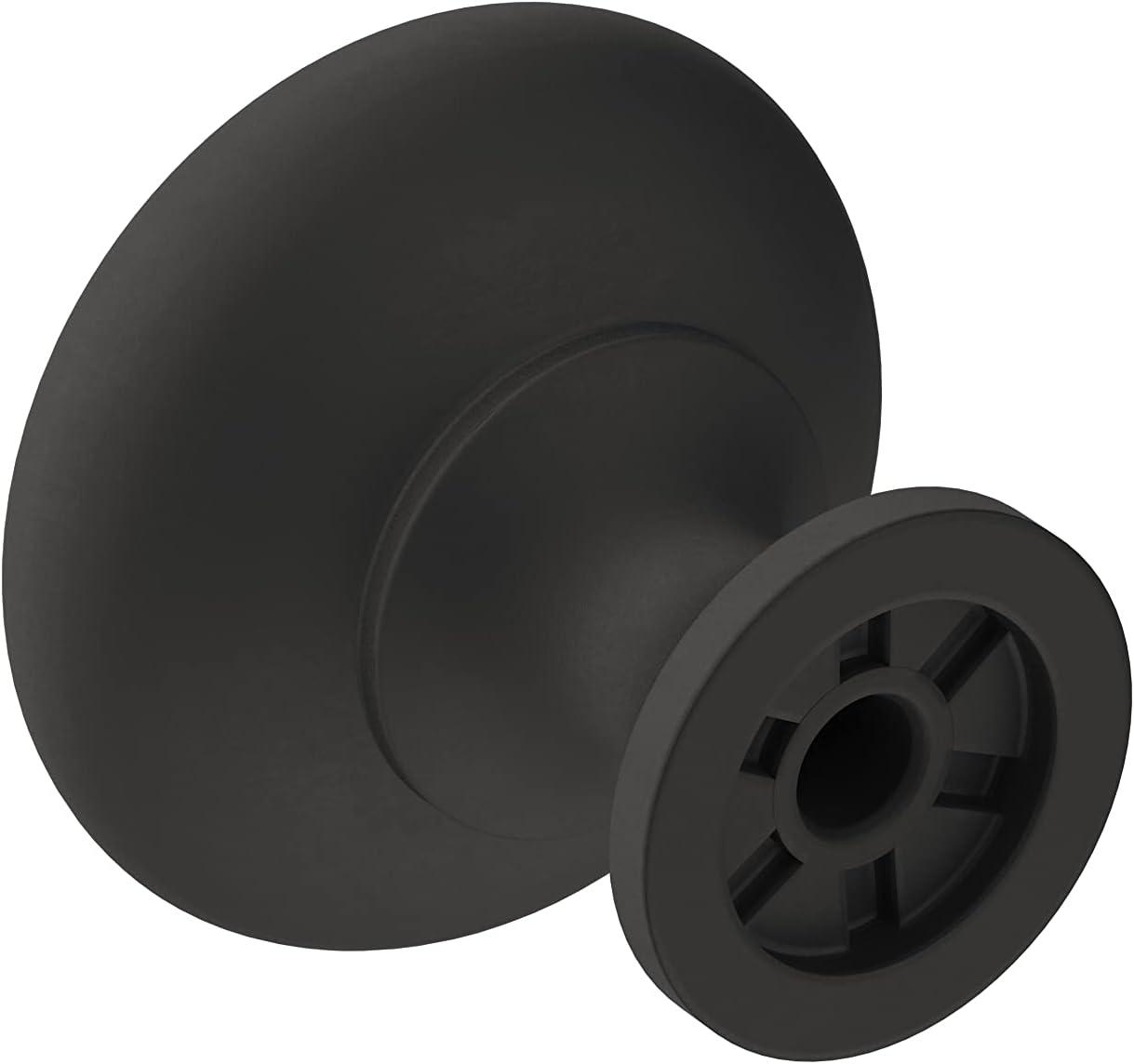 image:imageAmerock Cabinet Knob Polished Chrome 114 inch 32 mm Diameter Era 1 Pack Drawer Knob Cabinet HardwareMatte Black