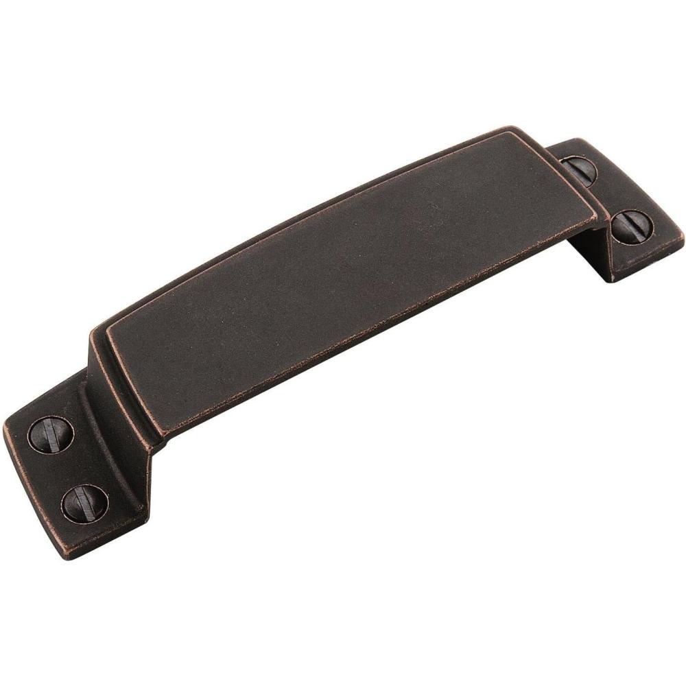 image:imageAmerock  Cabinet Cup Pull  Dark Oiled Bronze  312 inch 89 mm Center to Center  Highland Ridge  1 Pack  Drawer Pull  Drawer Handle  Cabinet HardwareDark Oiled Bronze