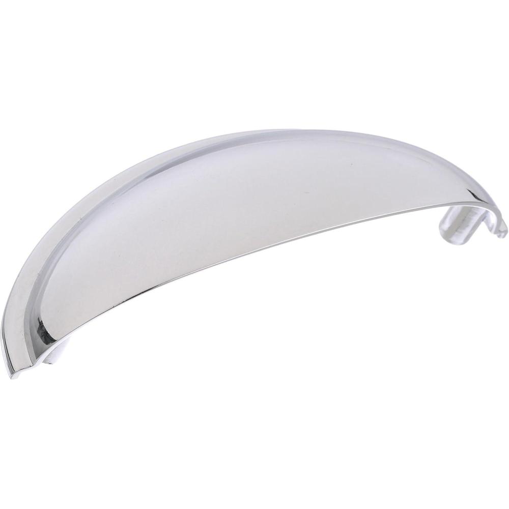 image:imageAmerock Cabinet Cup Pull Polished Chrome 3 inch 76 mm Center to Center Ravino 10 Pack Drawer Pull Drawer Handle Cabinet Hardware