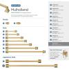 Amerock | Appliance Pull | Polished Nickel | 12 inch (305 mm) Center to Center | Mulholland | 1 Pack | Drawer Pull | Drawer Handle | Cabinet Hardware(Champagne Bronze)