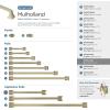 Amerock | Appliance Pull | Polished Nickel | 12 inch (305 mm) Center to Center | Mulholland | 1 Pack | Drawer Pull | Drawer Handle | Cabinet Hardware(Golden Champagne)