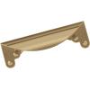Amerock | Cabinet Cup Pull | Matte Black | 3 inch (76 mm) Center to Center | Inspirations | 1 Pack | Drawer Pull | Drawer Handle | Cabinet Hardware(Champagne Bronze)