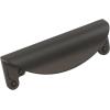 Amerock | Cabinet Cup Pull | Matte Black | 3 inch (76 mm) Center to Center | Inspirations | 1 Pack | Drawer Pull | Drawer Handle | Cabinet Hardware(Matte Black)