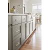 Amerock | Cabinet Pull | Black Brushed Nickel | 3-3/4 inch (96 mm) Center-to-Center | Rockwell | 1 Pack | Drawer Pull | Drawer Handle | Cabinet Hardware(Silver Champagne)