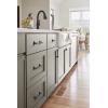 Amerock | Cabinet Pull | Matte Gold | 10-1/16 inch (256 mm) Center-to-Center | Rockwell | 1 Pack | Drawer Pull | Drawer Handle | Cabinet Hardware(Matte Black)