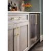 Amerock | Cabinet Pull | Matte Gold | 10-1/16 inch (256 mm) Center-to-Center | Rockwell | 1 Pack | Drawer Pull | Drawer Handle | Cabinet Hardware(Matte Gold)