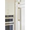 Amerock | Cabinet Pull | Matte Gold | 10-1/16 inch (256 mm) Center-to-Center | Rockwell | 1 Pack | Drawer Pull | Drawer Handle | Cabinet Hardware(Matte Gold)